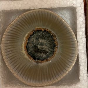 Anthropologie trinket dish with “E” monogram